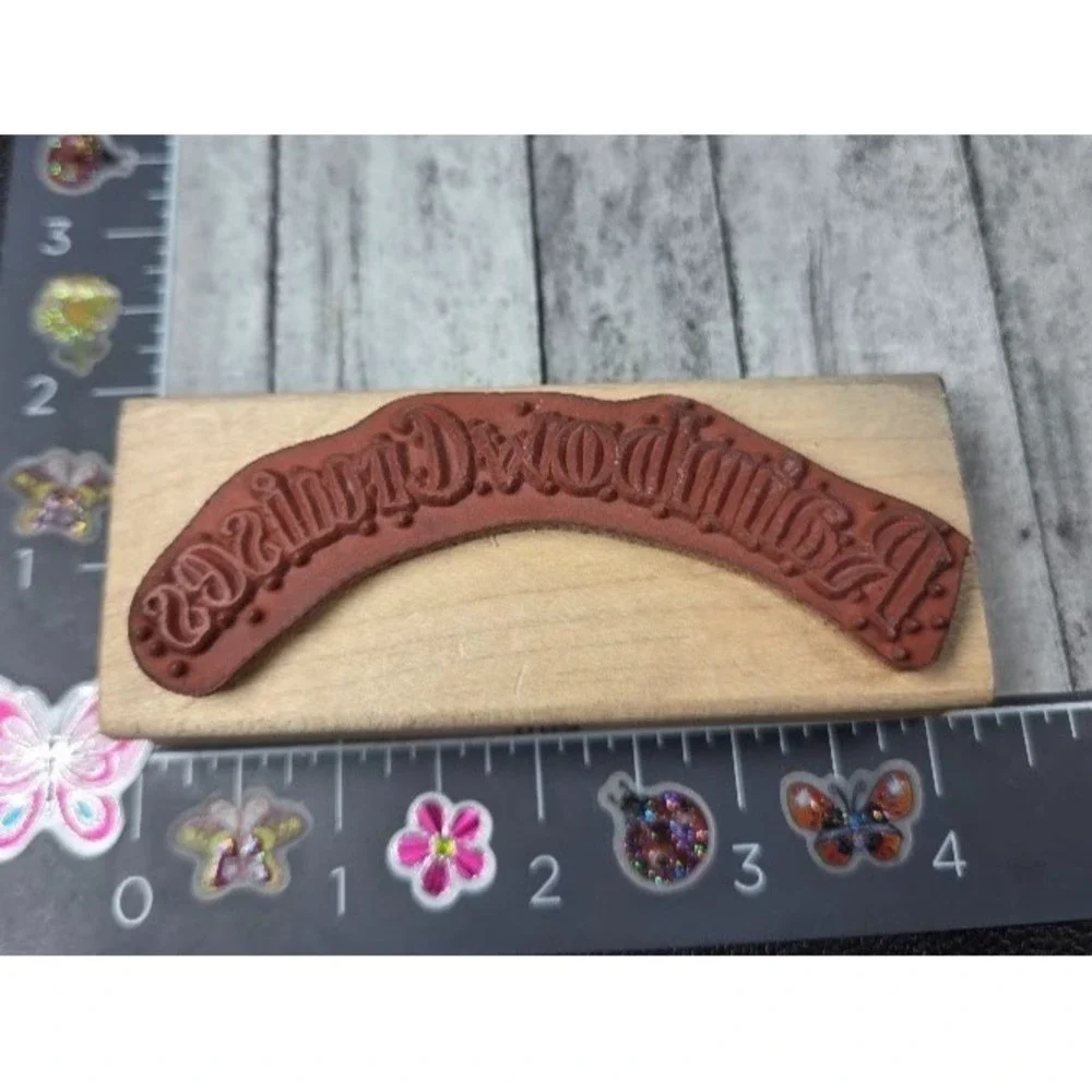 Stampington Company Rainbow Cruises K3111 Rubber Stamp Wood #N11